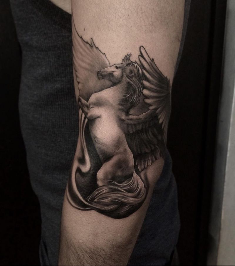 30 Pretty Pegasus Tattoos You Must Try