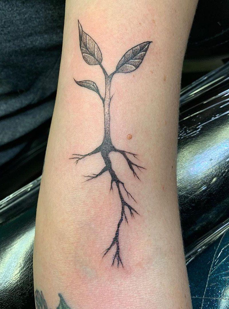 30 Pretty Seed Sprout Tattoos Bring You Good Luck