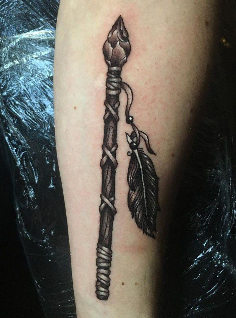 30 Pretty Spear Tattoos You Must Try