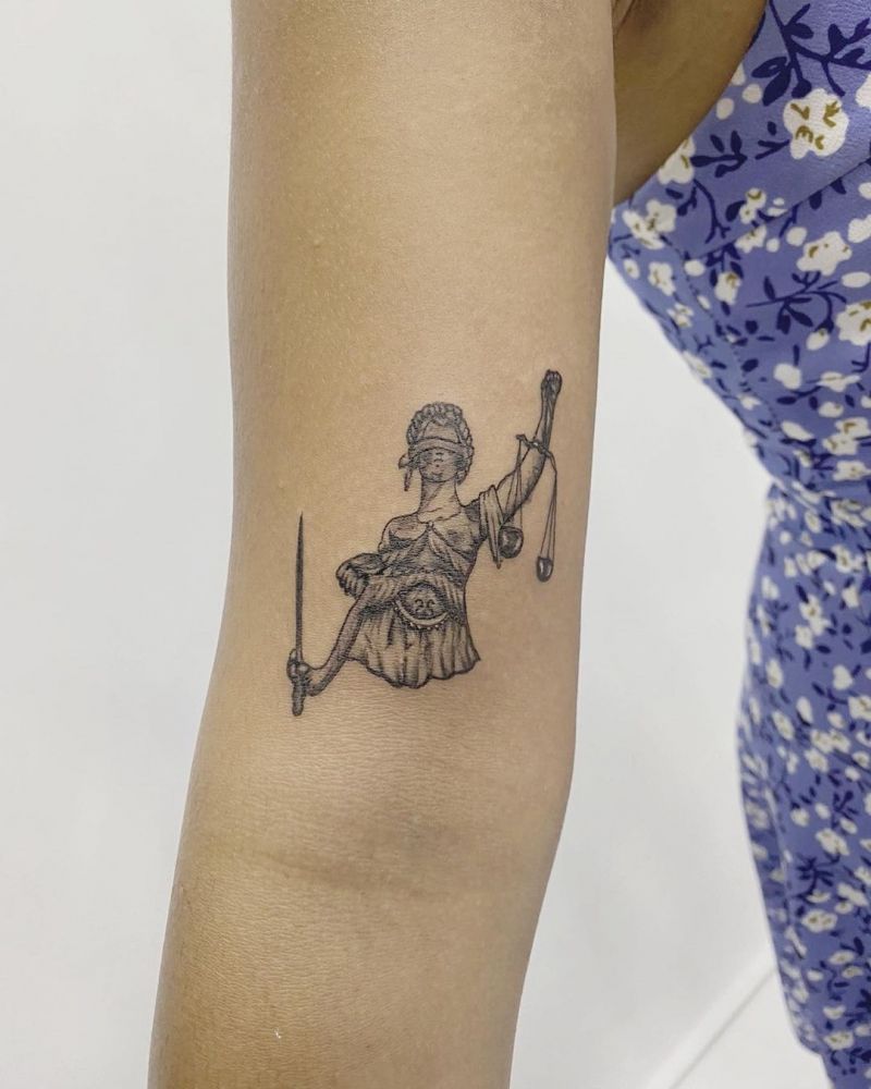 30 Pretty Themis Tattoos Show Your Love for The World