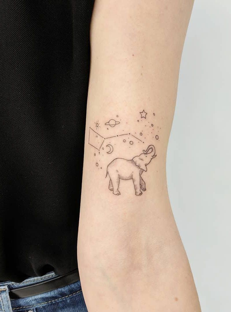 30 Pretty Big Dipper Tattoos Bring You Good Luck