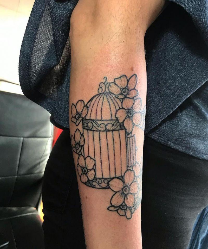 30 Pretty Cage Tattoos You Will Love