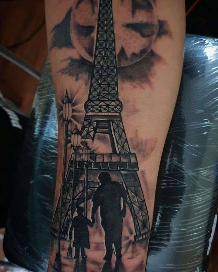 30 Pretty Eiffel Tower Tattoos Make Your Life Full of Romance