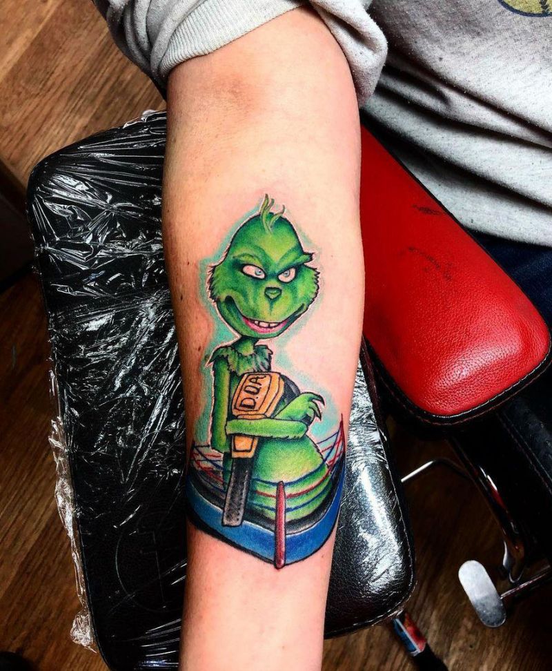 30 Pretty Grinch Tattoos for Christmas You Will Love