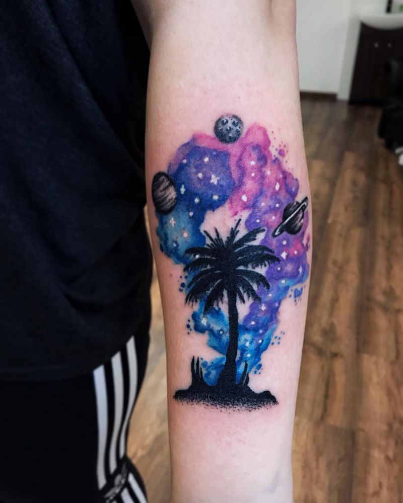 30 Pretty Milky Way Tattoos Make You Attractive