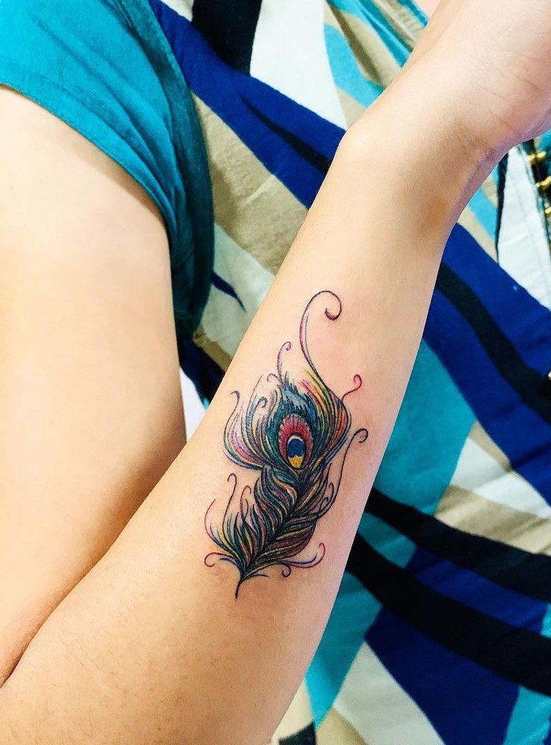 30 Pretty Peacock Feather Tattoos to Inspire You