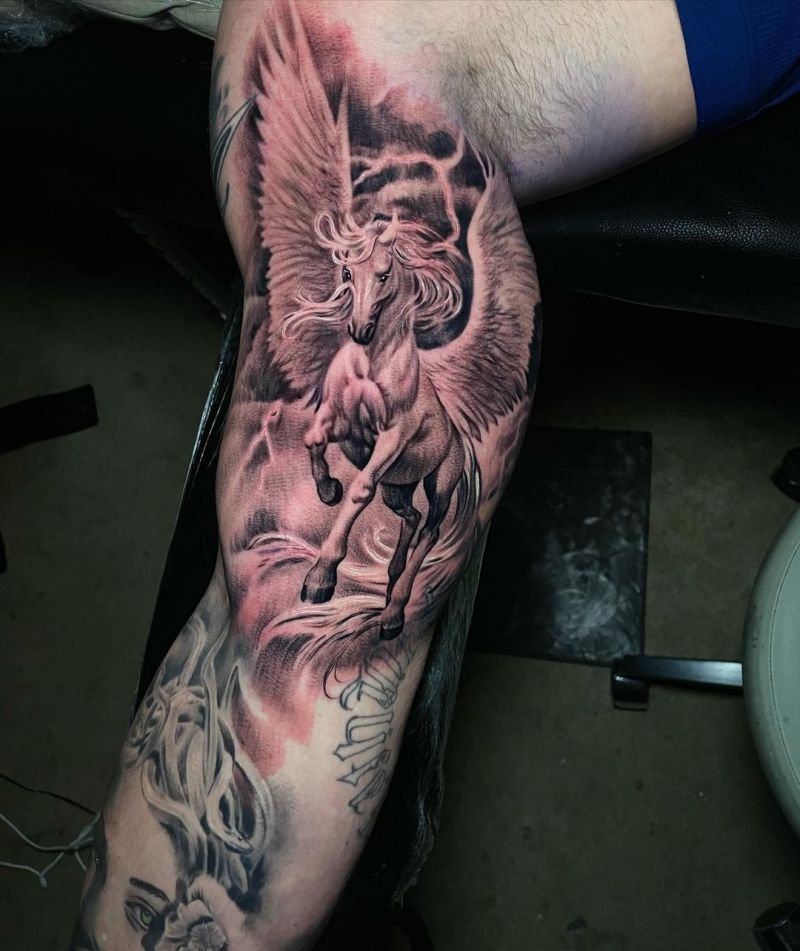 30 Pretty Pegasus Tattoos You Must Try