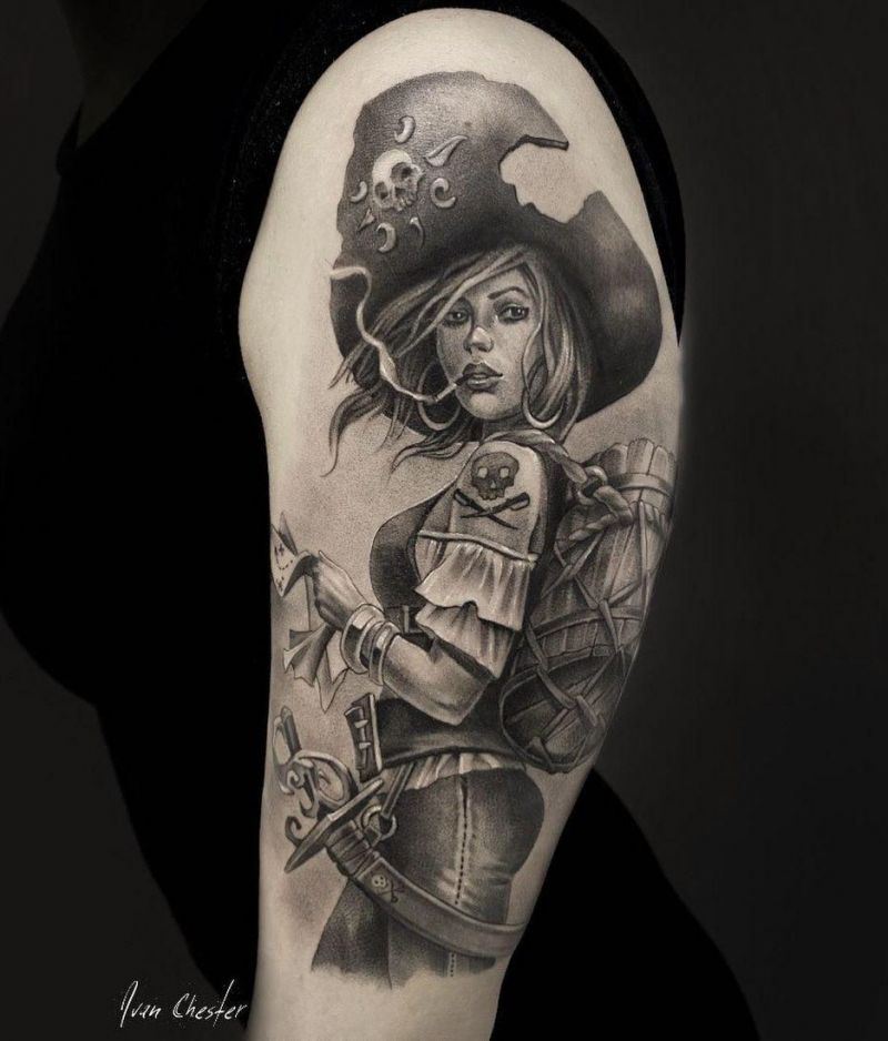 30 Pretty Pirate Tattoos You Will Love