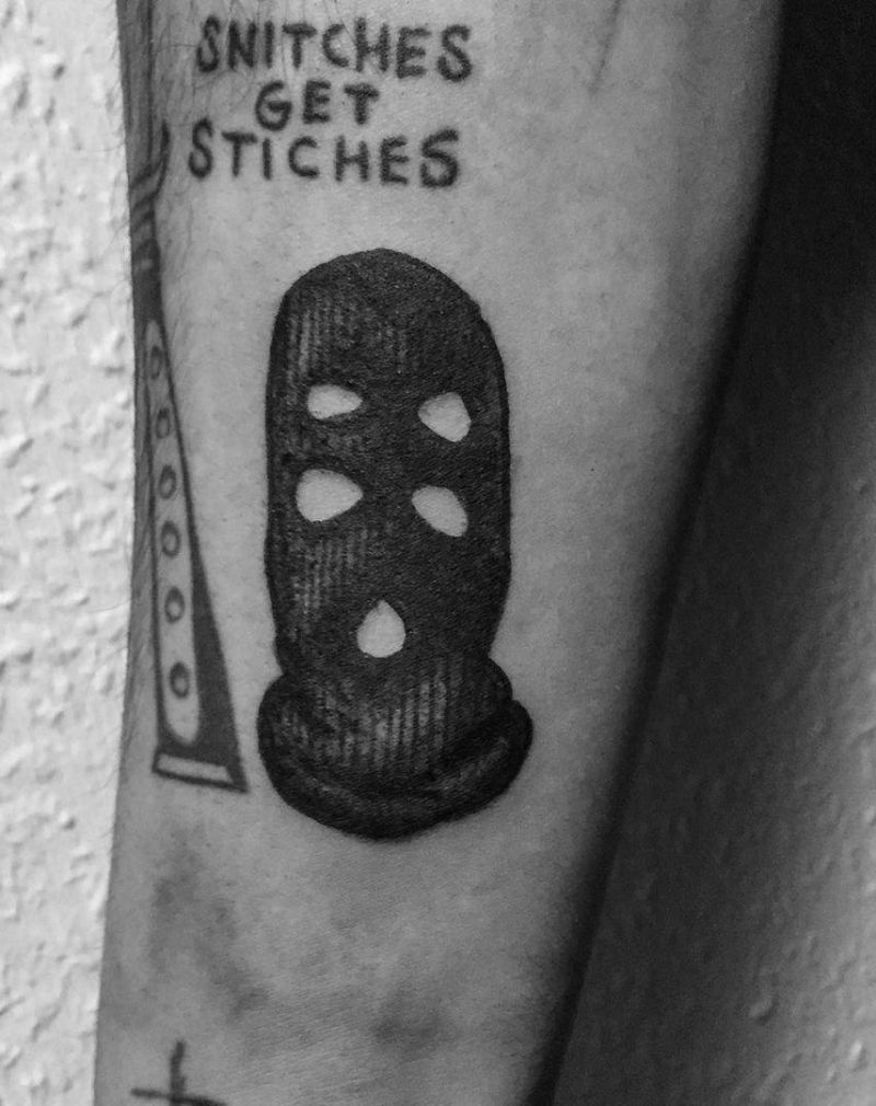 30 Pretty Ski Mask Tattoos You Will Love