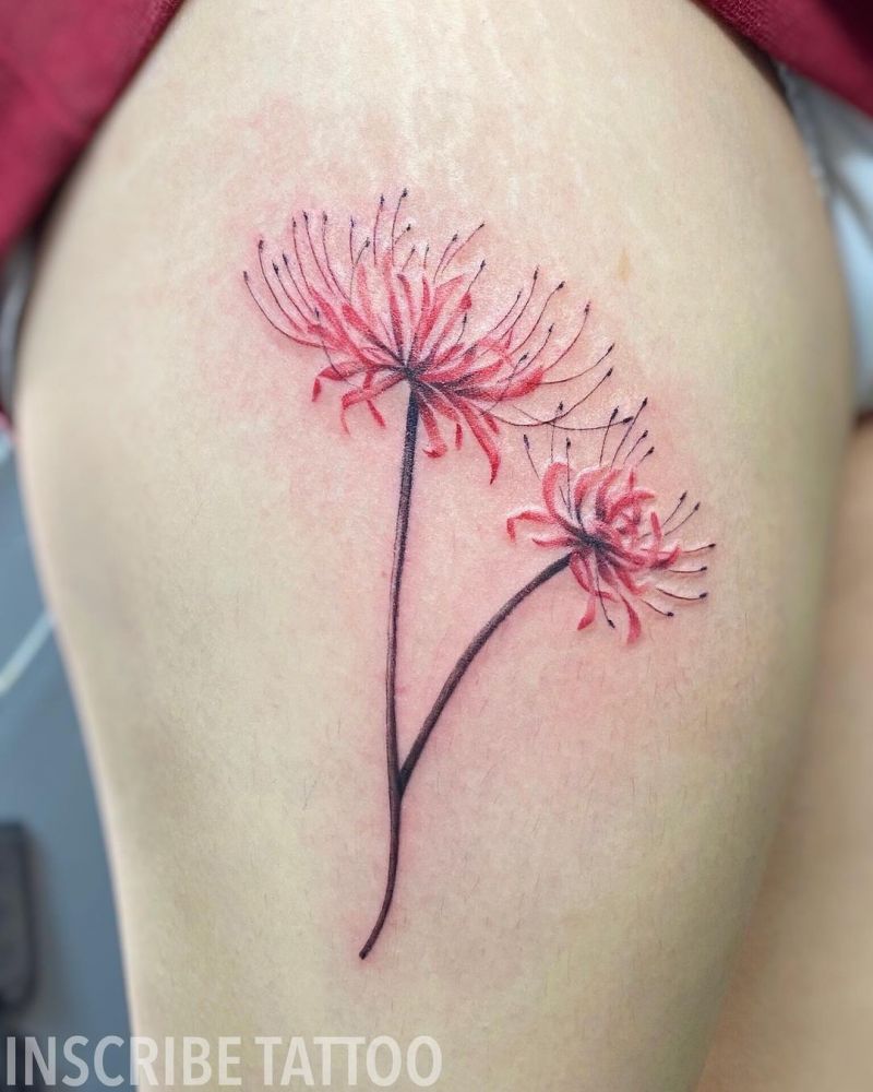 30 Pretty Spider lily Tattoos You Must Try