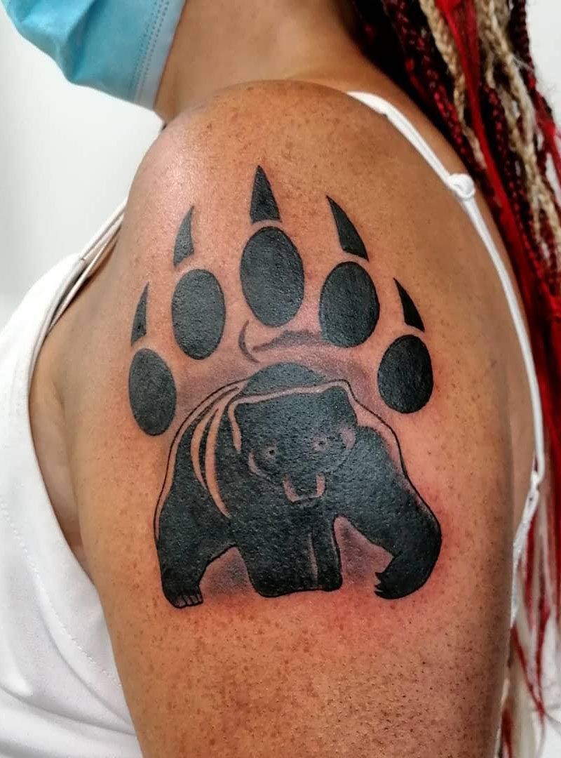 30 Pretty Bear Paw Tattoos You Must Try