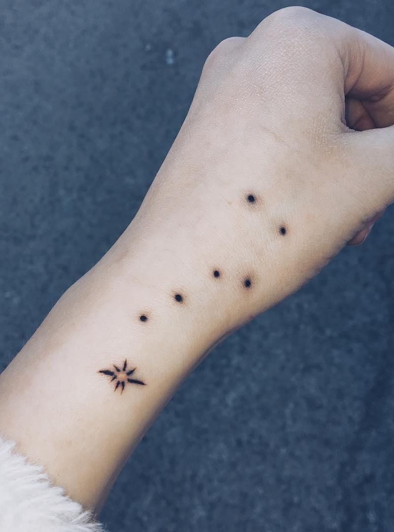 30 Pretty Big Dipper Tattoos Bring You Good Luck