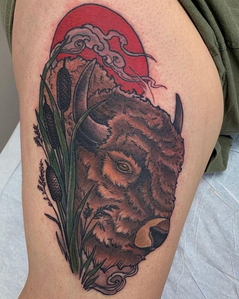 30 Pretty Buffalo Tattoos Make You Brave