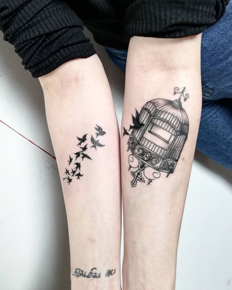 30 Pretty Cage Tattoos You Will Love