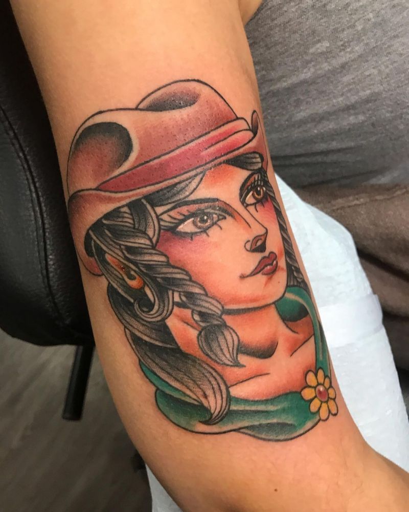 30 Pretty Cowgirl Tattoos You Must Try