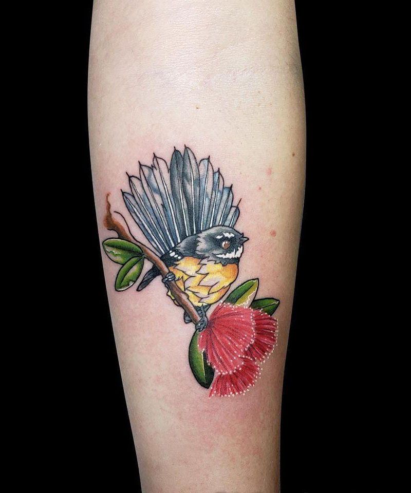 30 Pretty Fantail Tattoos You Must Try