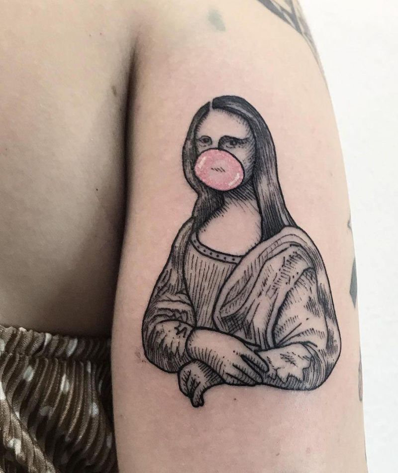 30 Pretty Mona Lisa Tattoos to Inspire You