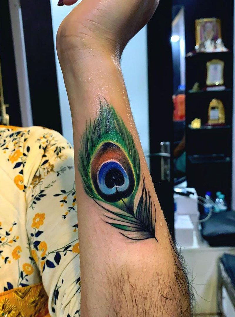 30 Pretty Peacock Feather Tattoos to Inspire You