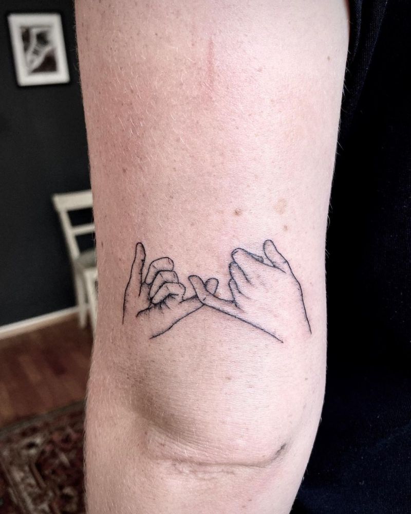 30 Pretty Pinky Promise Tattoos Remind You to Remember Commitment.