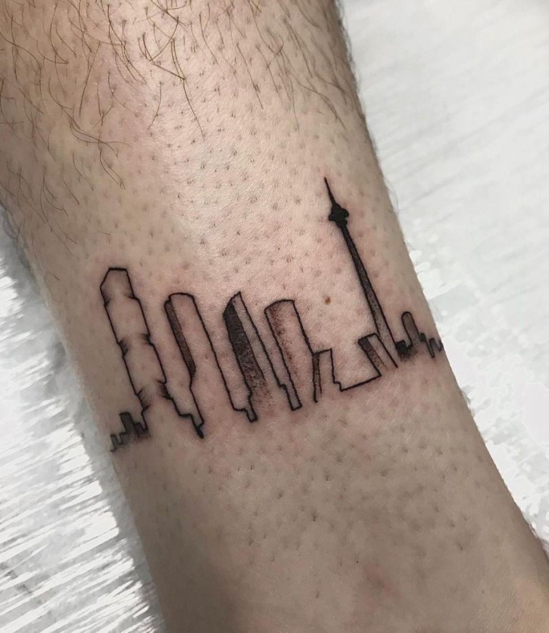 30 Pretty Skyline Tattoos to Inspire You