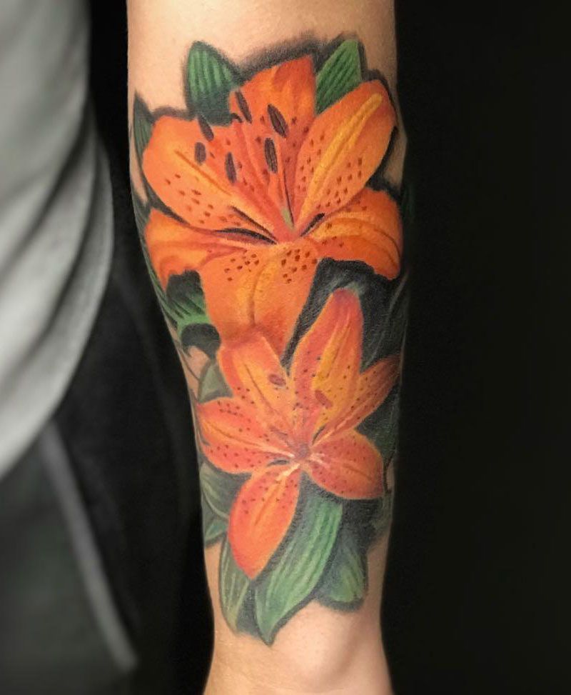 30 Pretty Tiger Lily Tattoos to Inspire You