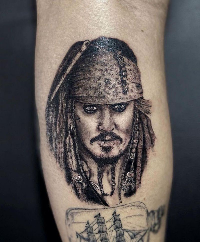 30 Pretty Jack Sparrow Tattoos You Will Love