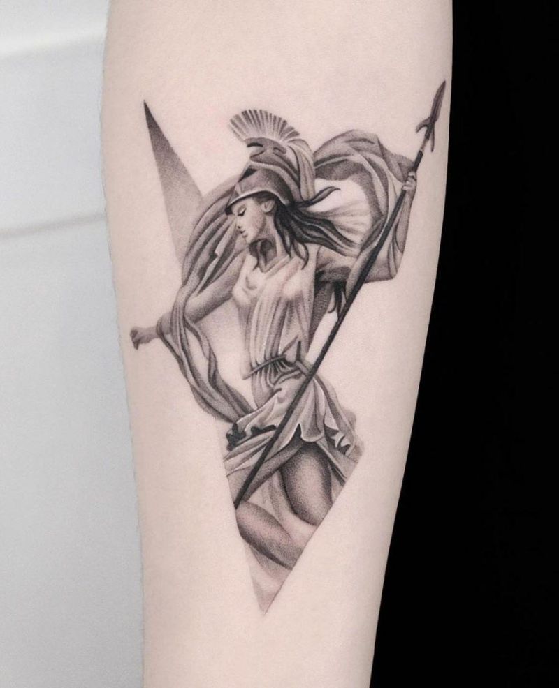 30 Pretty Athena Tattoos to Inspire You