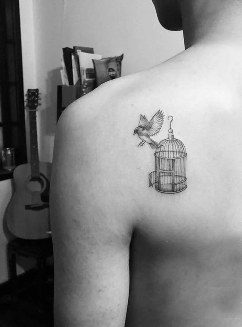 30 Pretty Cage Tattoos You Will Love