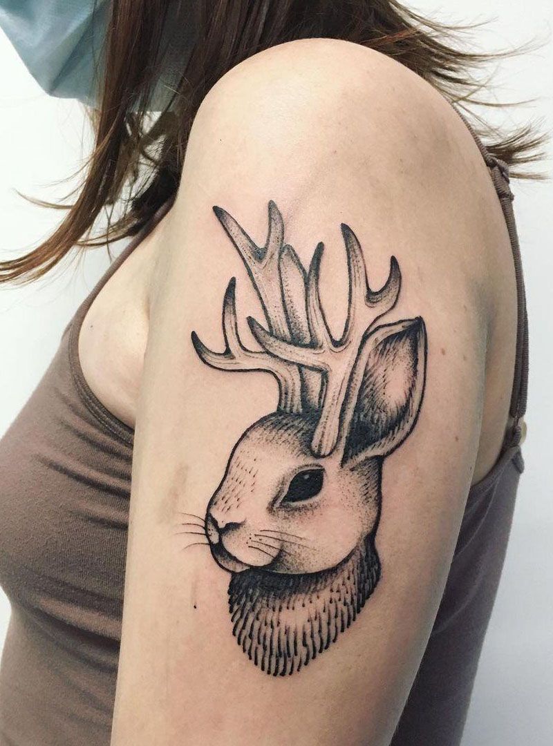 30 Pretty Jackalope Tattoos You Will Love