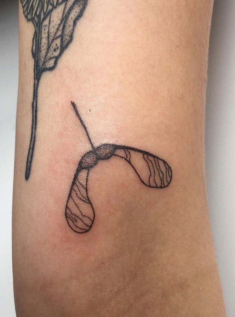 30 Pretty Maple Seed Tattoos Make You Attractive