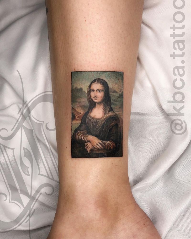 30 Pretty Mona Lisa Tattoos to Inspire You