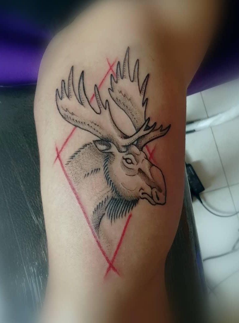 30 Pretty Moose Tattoos You Will Love