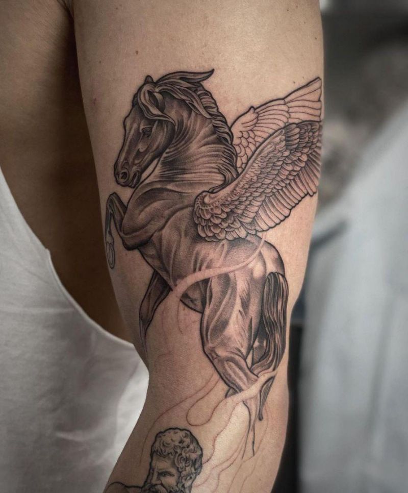 30 Pretty Pegasus Tattoos You Must Try