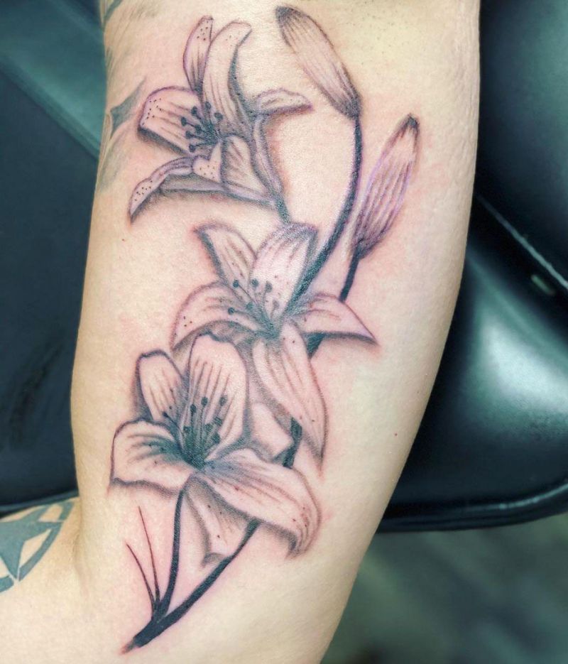 30 Pretty Tiger Lily Tattoos to Inspire You