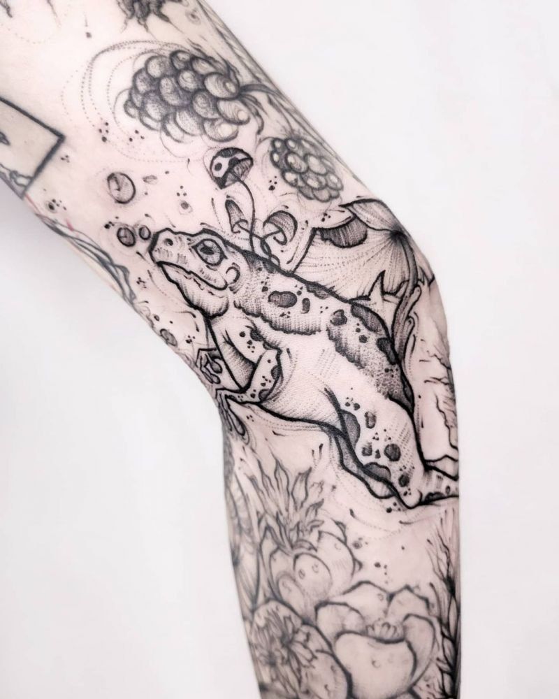 30 Pretty Toad Tattoos You Must Try