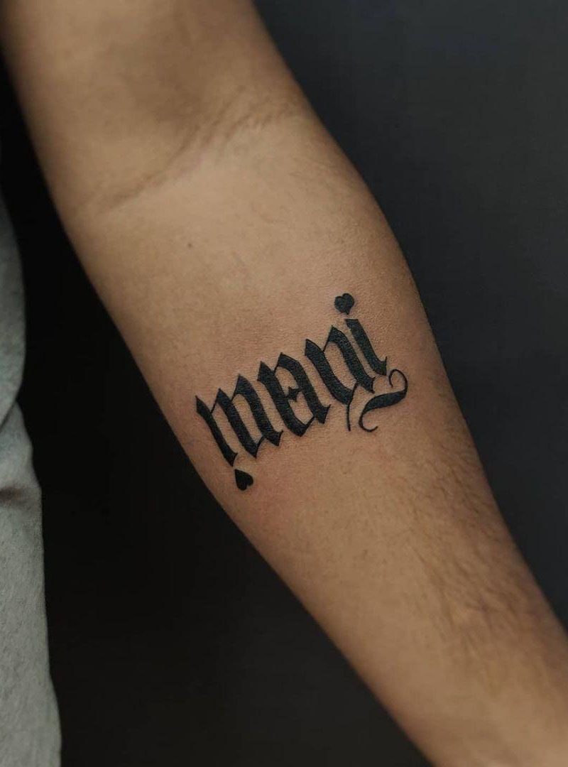 30 Pretty Ambigram Tattoos to Inspire You