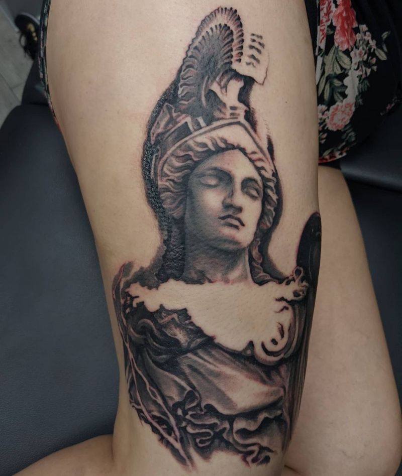 30 Pretty Athena Tattoos to Inspire You