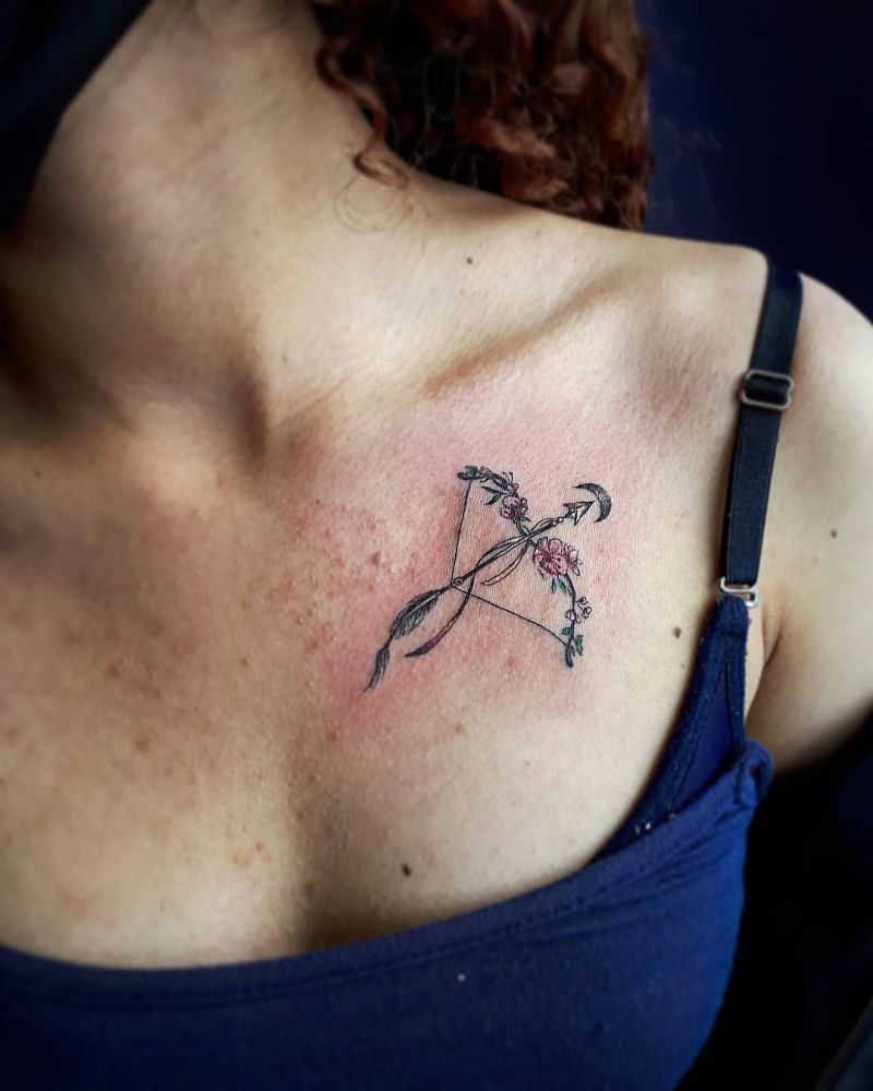 30 Pretty Bow and Arrow Tattoos Bring You Good Luck