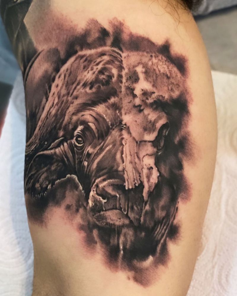 30 Pretty Buffalo Tattoos Make You Brave