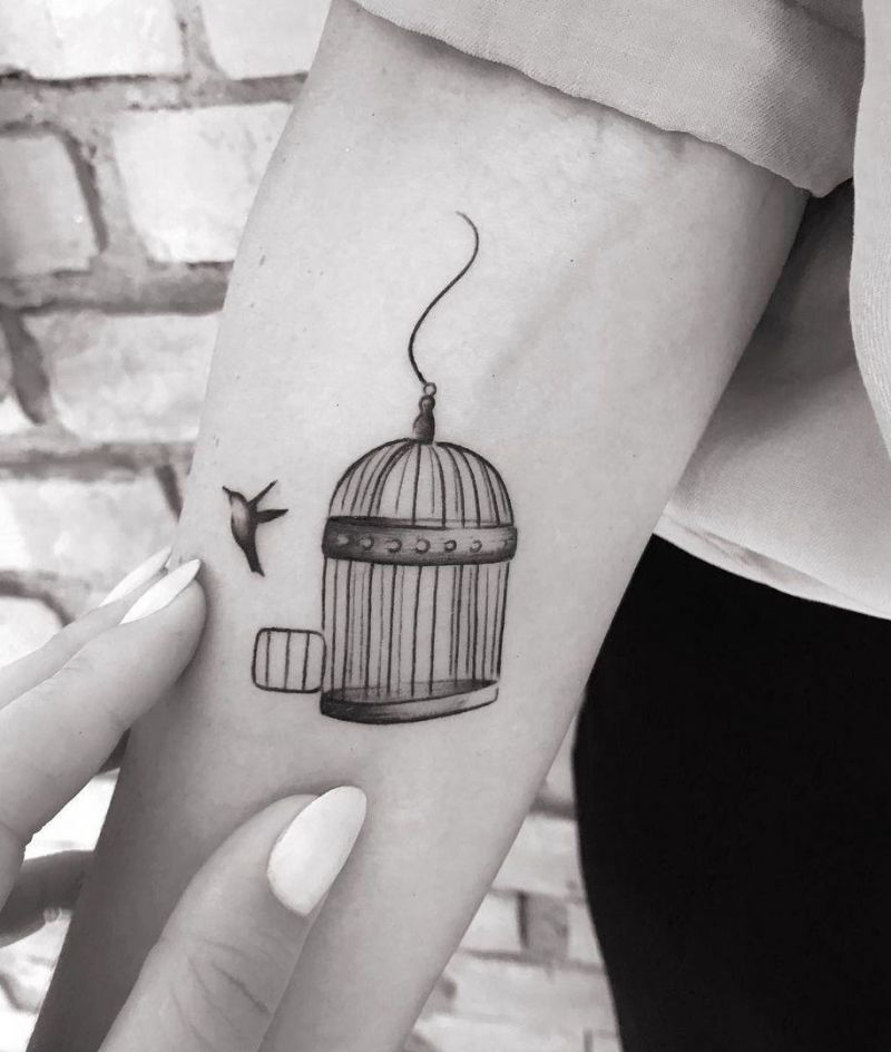 30 Pretty Cage Tattoos You Will Love