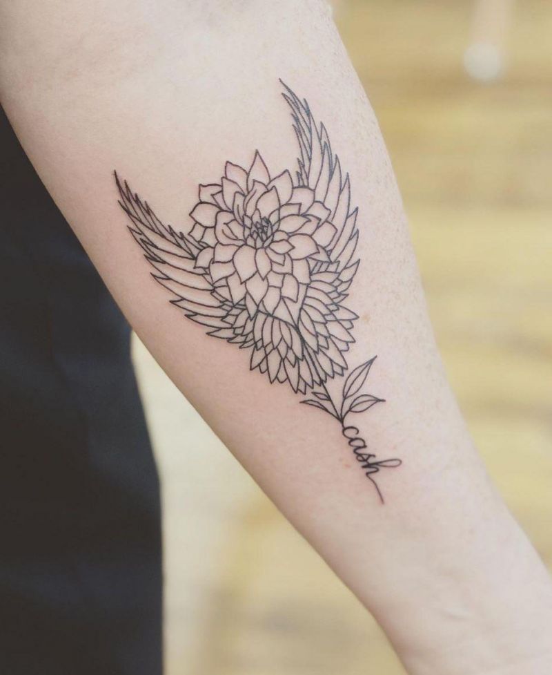 30 Pretty Dahlia Tattoos You Must Try