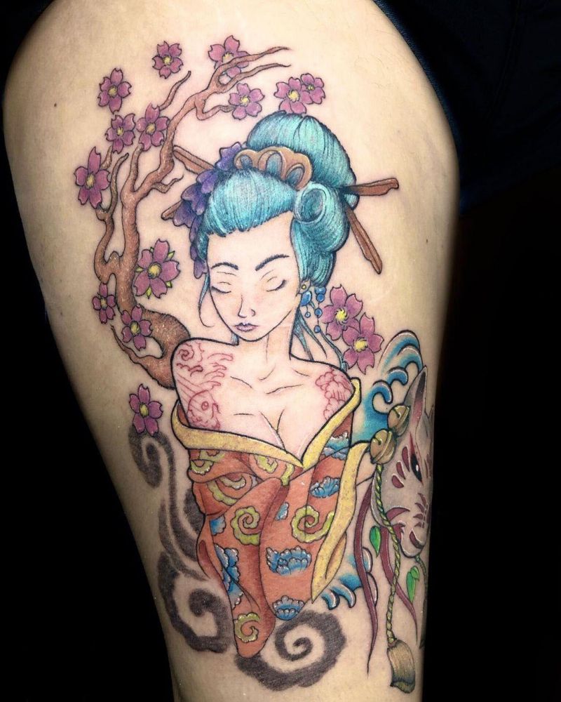 30 Pretty Geisha Tattoos You Will Love