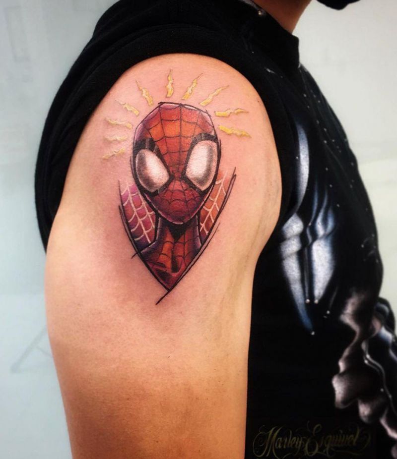 30 Pretty Spiderman Tattoos You Will Love