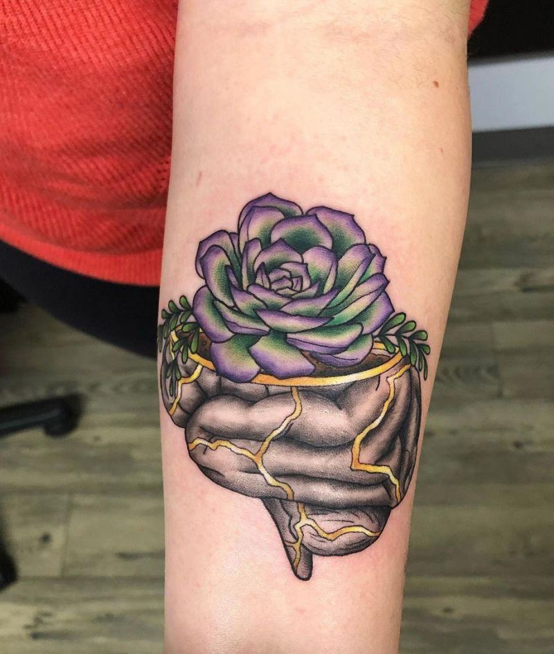 30 Pretty Succulent Tattoos Bring You Good Luck