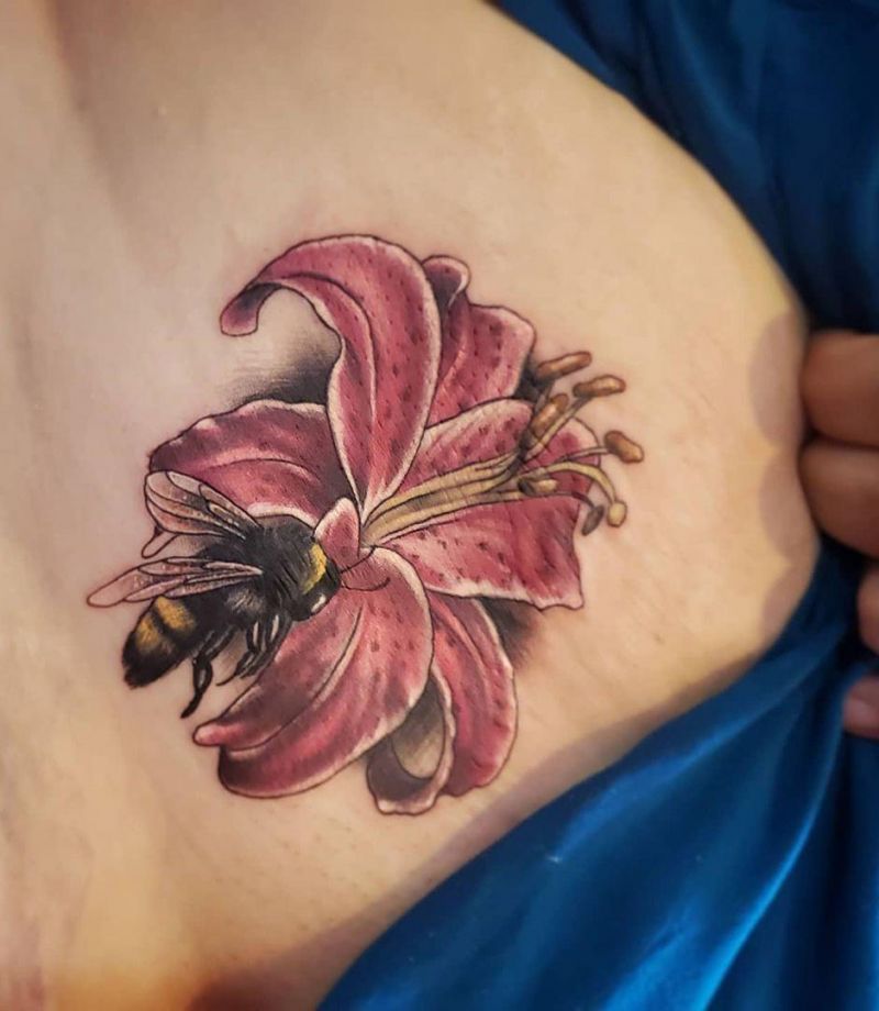 30 Pretty Tiger Lily Tattoos to Inspire You