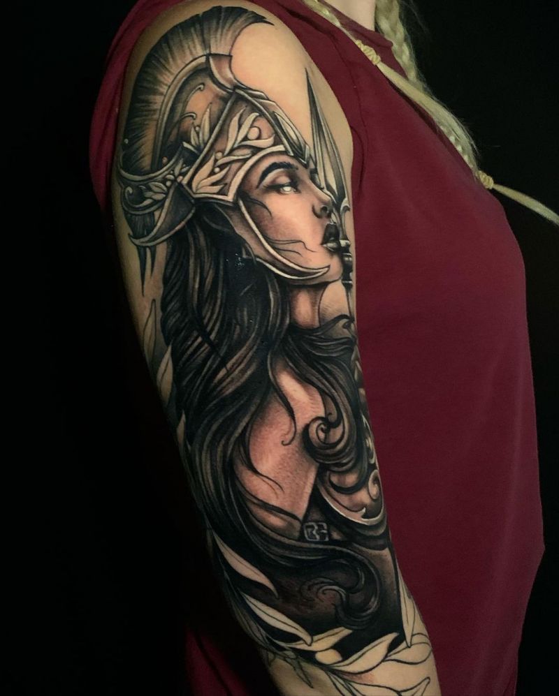 30 Pretty Athena Tattoos to Inspire You