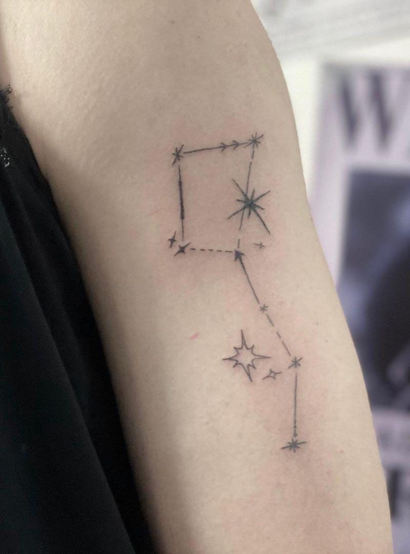 30 Pretty Big Dipper Tattoos Bring You Good Luck