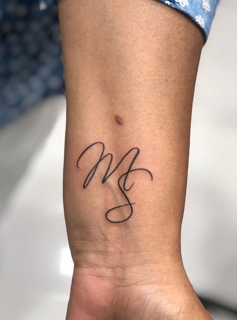 30 Pretty Initial Tattoos You Will Love