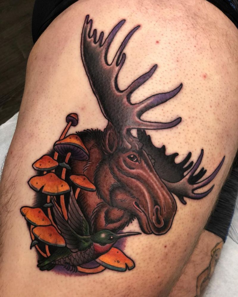 30 Pretty Moose Tattoos You Will Love