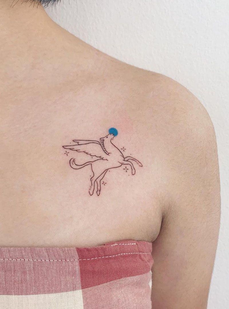 30 Pretty Pegasus Tattoos You Must Try